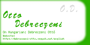 otto debreczeni business card